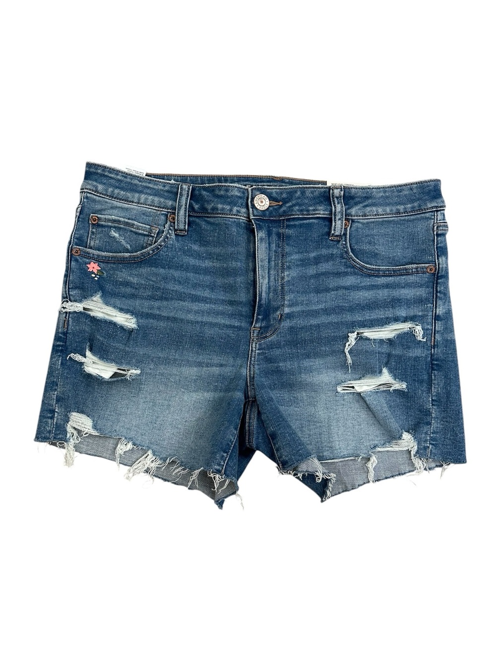 American Eagle Distressed Women's Denim Midi Shorts
